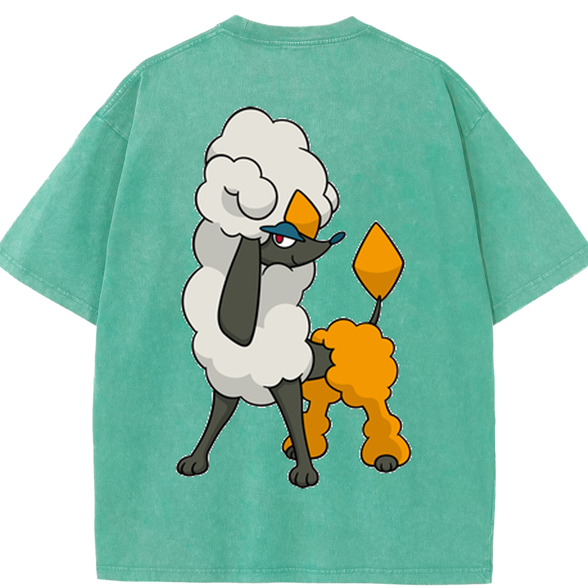 （画像用） ポケットモンスター Pokémon 綿100% ヴィンテージ風 半袖Tシャツ（背面プリント）